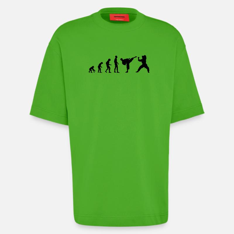 Kampfsport Evolution - Heavyweight T-Shirt - made by SPREAD  - Apple Neon