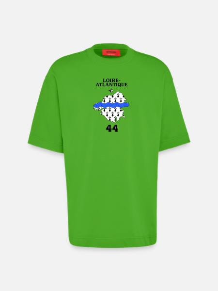 Loire Atlantique 44 - Heavyweight T-Shirt - made by SPREAD - Apple Neon