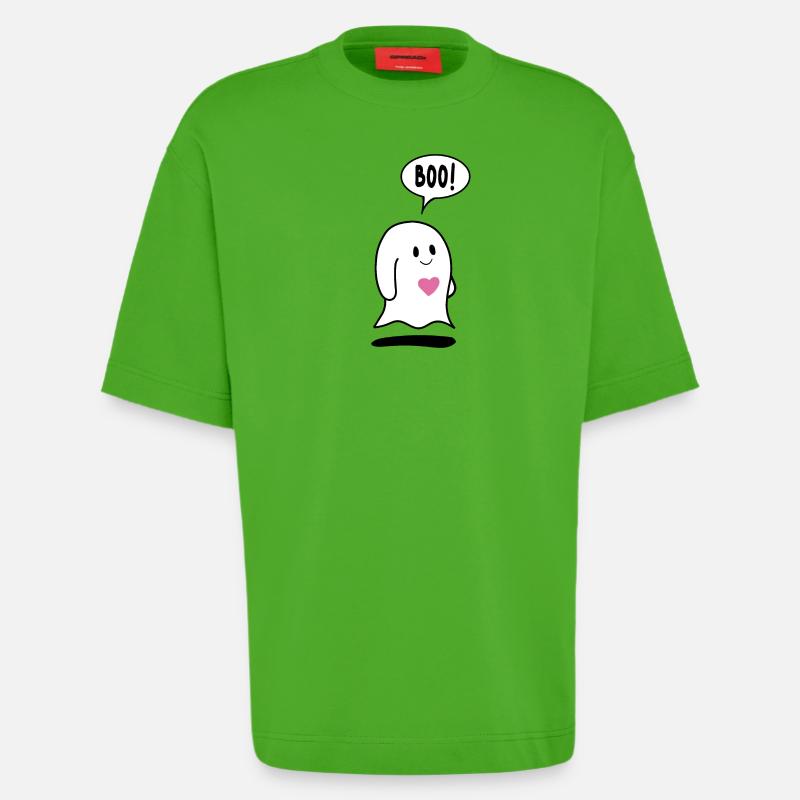 Kleiner Geist, Geist mit Herz - Heavyweight T-Shirt - made by SPREAD  - Apple Neon