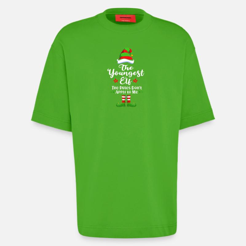 Elfe Elf Weihnachtsgeschenk Sohn Bruder - Heavyweight T-Shirt - made by SPREAD - Apple Neon