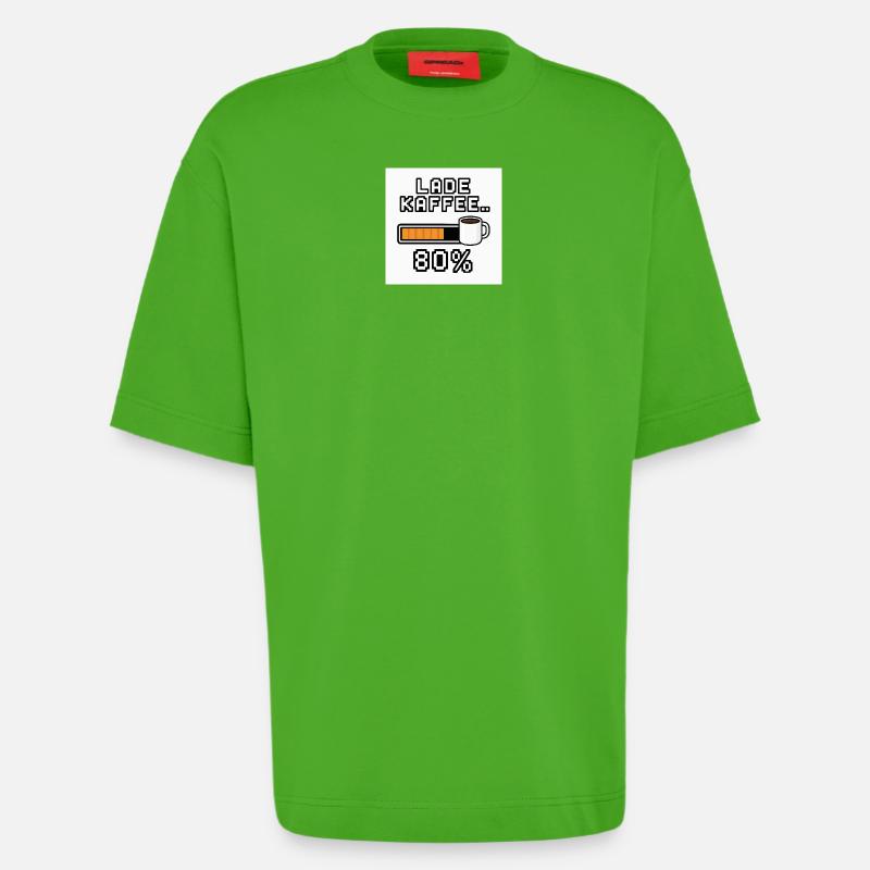 Lade Kaffee 80% - Heavyweight T-Shirt - made by SPREAD  - Apple Neon
