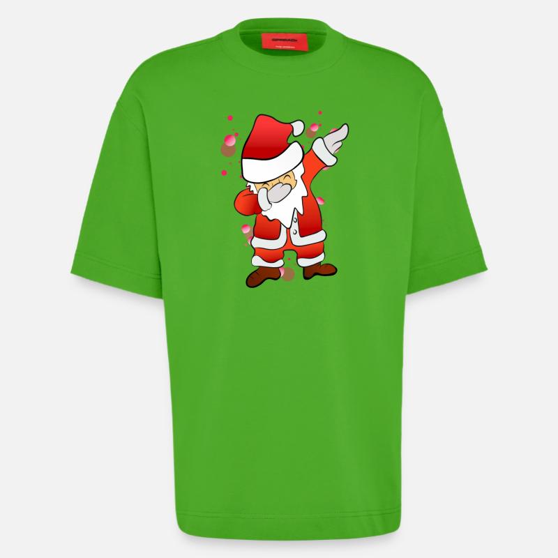 Dabbing Nicholas - Heavyweight T-Shirt - made by SPREAD - Apple Neon