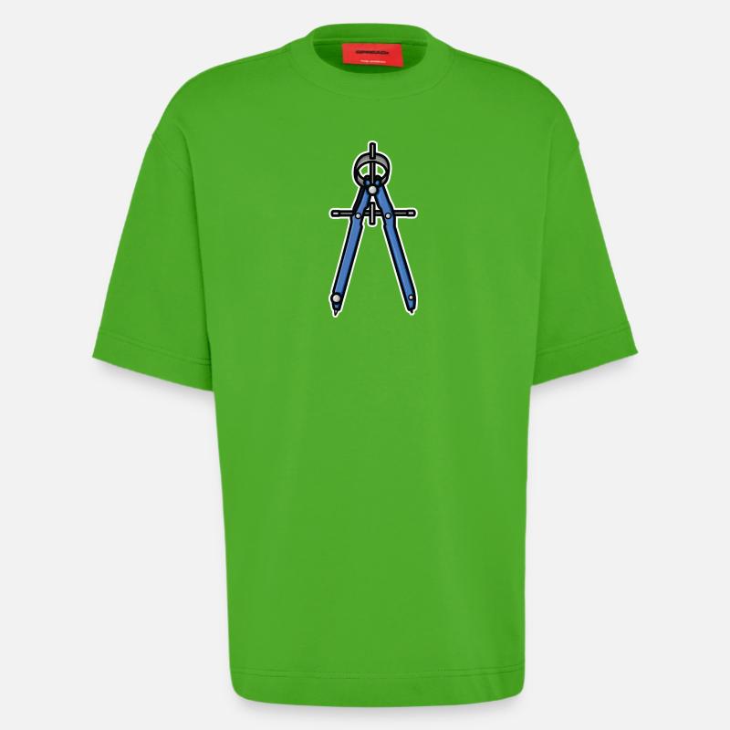 Circle Retro Look - Heavyweight T-Shirt - made by SPREAD - Apple Neon