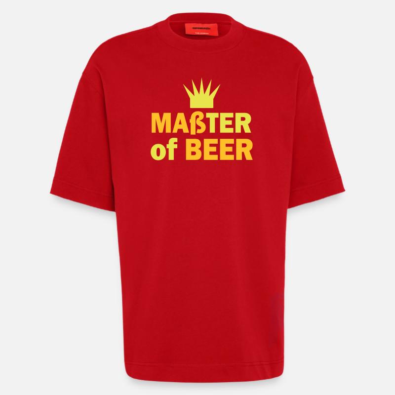 maß bier - Heavyweight T-Shirt - made by SPREAD  - Rot