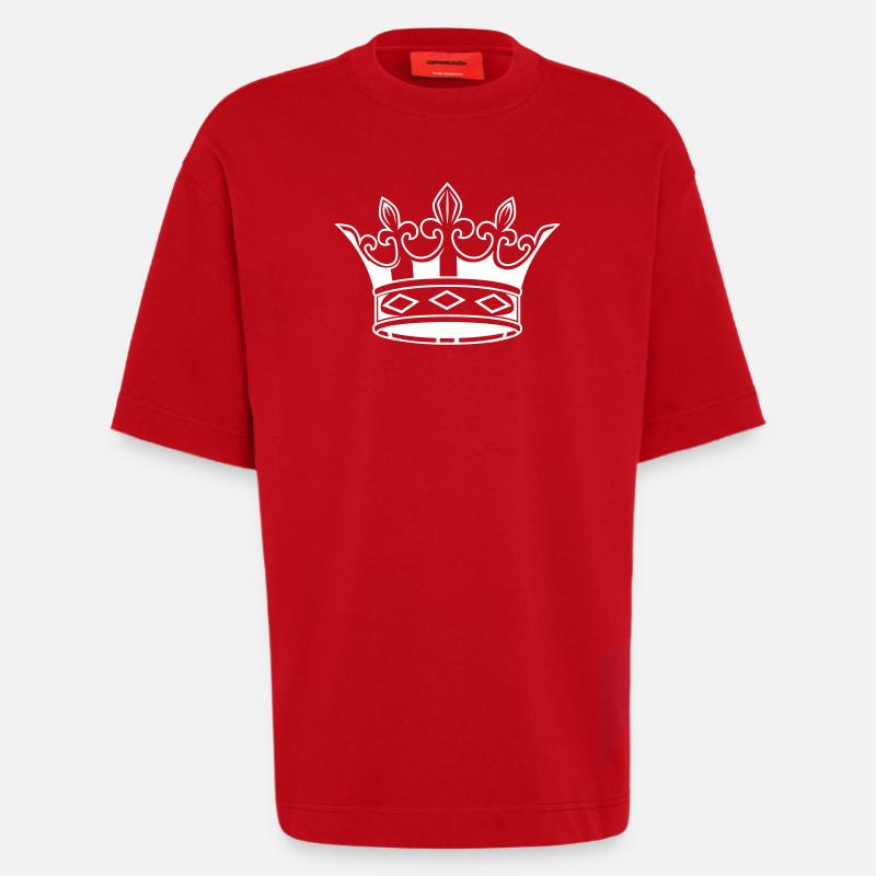 Crown 2 - Heavyweight T-Shirt - made by SPREAD  - red