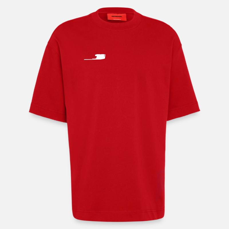 Kurze Pumpgun - Heavyweight T-Shirt - made by SPREAD - Rot