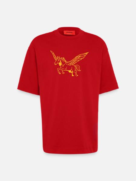 Pegasus - Heavyweight T-Shirt - made by SPREAD - red