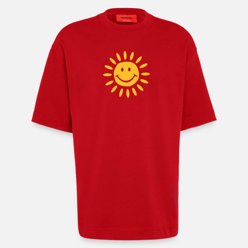 Sonne - Heavyweight T-Shirt - made by SPREAD - Rot