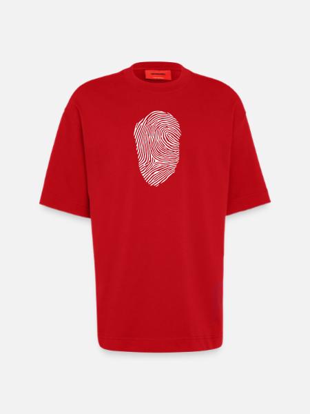 Fingerabdruck - Heavyweight T-Shirt - made by SPREAD - Rot