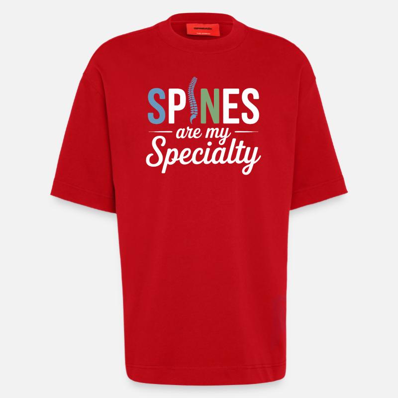 Lizenzierte DC Professional Spinal Adjustment Apparel - Heavyweight T-Shirt - made by SPREAD  - Rot