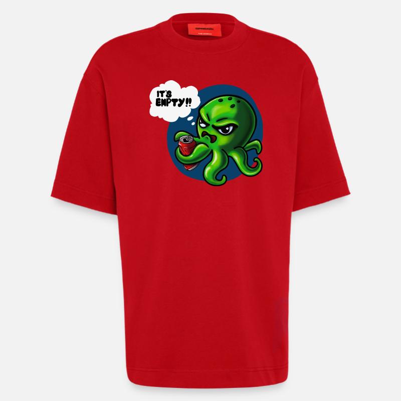 Grumpy Kraken - Heavyweight T-Shirt - made by SPREAD  - Rot