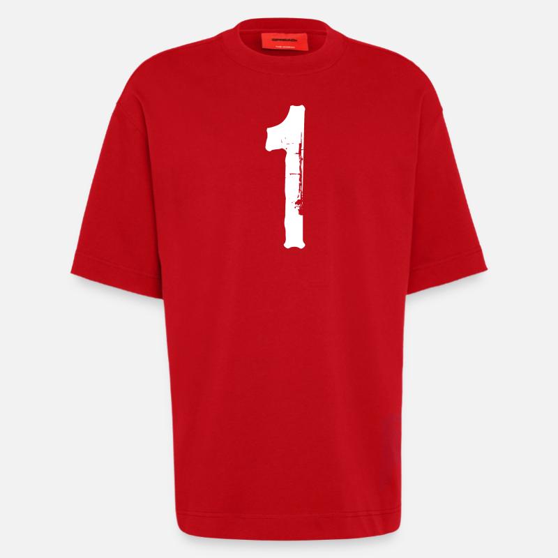 Nummer 1! - Heavyweight T-Shirt - made by SPREAD - Rot