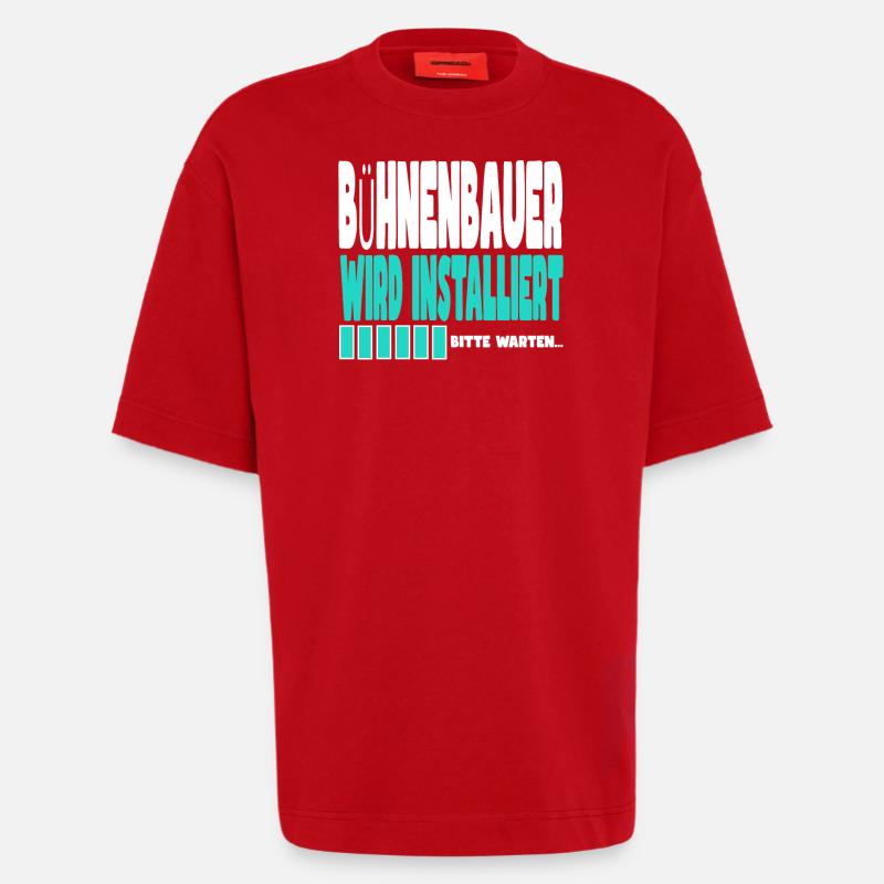 Busfahrer wird installiert - Heavyweight T-Shirt - made by SPREAD - Rot