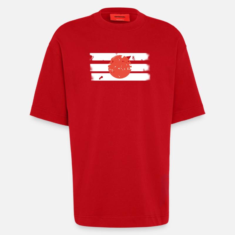 Japan - Heavyweight T-Shirt - made by SPREAD  - red