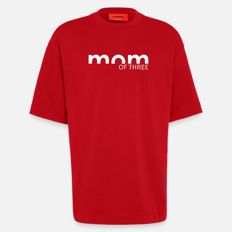 Mutter eines Kindes - MAMAN - Heavyweight T-Shirt - made by SPREAD  - Rot