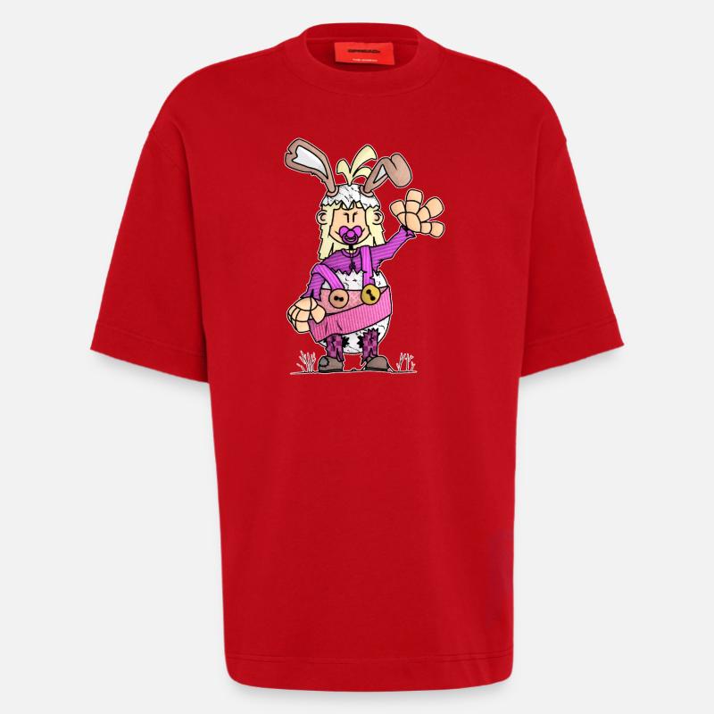 Tida - das Turbo-Pappe-Ei / - Heavyweight T-Shirt - made by SPREAD  - Rot