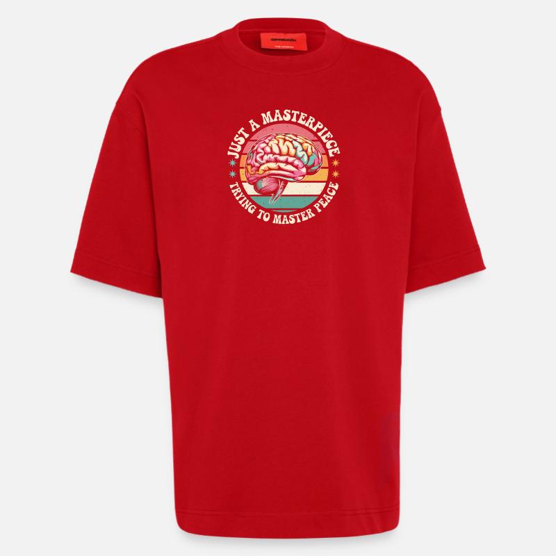 Strength through inner harmony - Heavyweight T-Shirt - made by SPREAD  - red