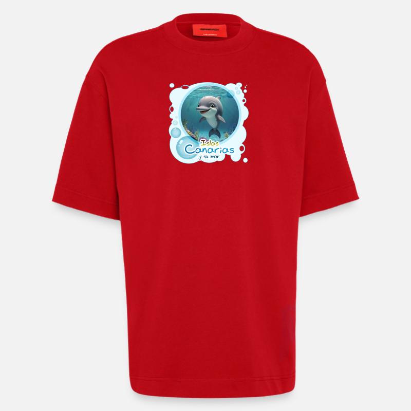 Delfin - Heavyweight T-Shirt - made by SPREAD - Rot