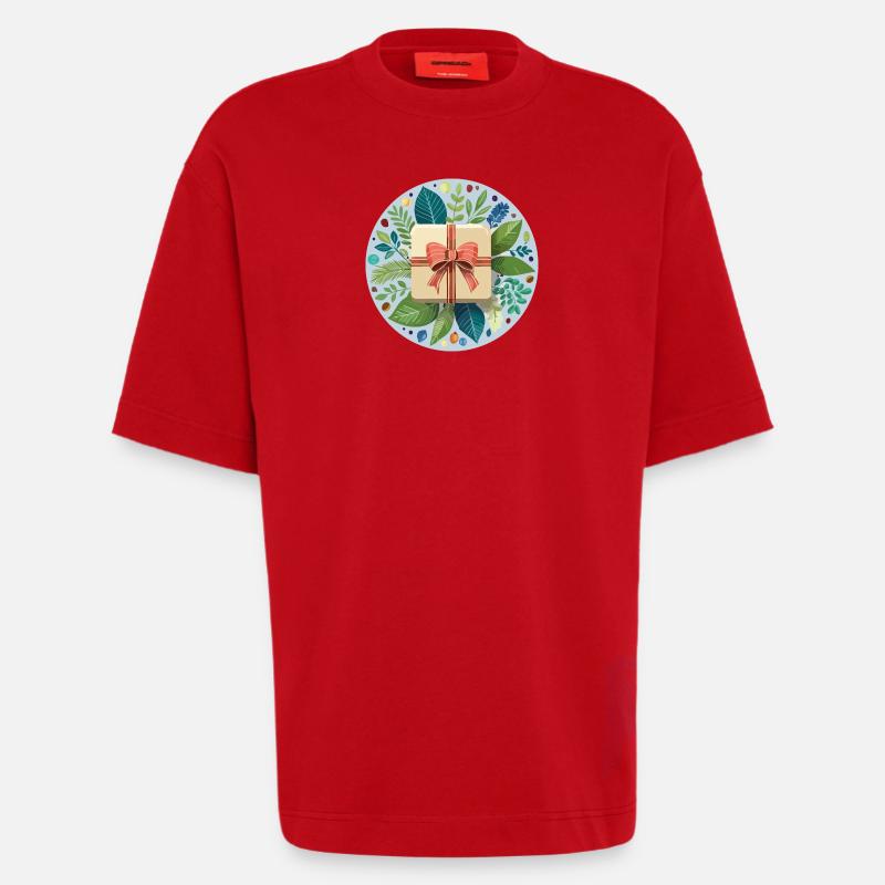 Weihnachtsgeschenk - Heavyweight T-Shirt - made by SPREAD - Rot