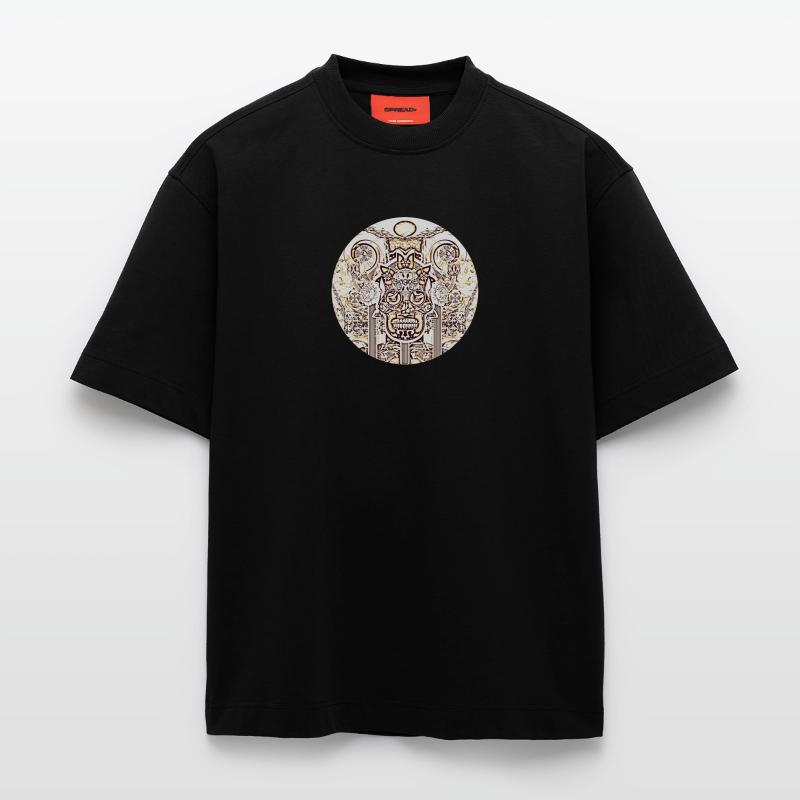 skull circle 2 Heavyweight T-Shirt - made by SPREAD 