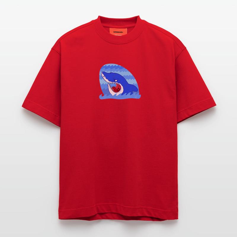 Grim Shark Heavyweight T-Shirt - made by SPREAD 