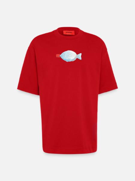 Soy Fish - Heavyweight T-Shirt - made by SPREAD  - red