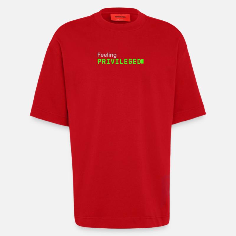 Feeling Privileged | Developer mood - Heavyweight T-Shirt - made by SPREAD - Rot