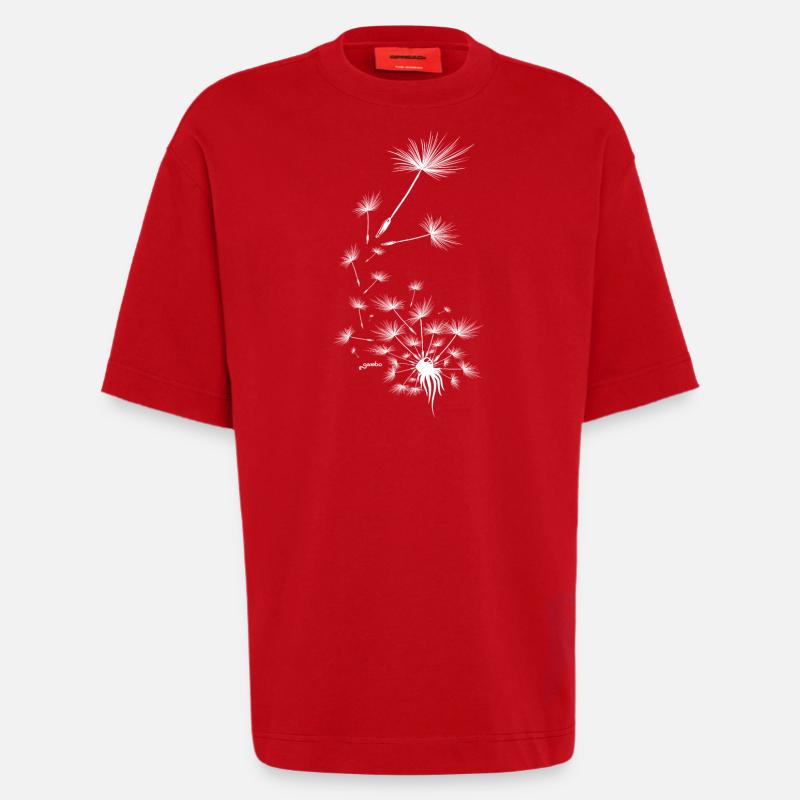 Pusteblume Design 7 - Heavyweight T-Shirt - made by SPREAD  - Rot