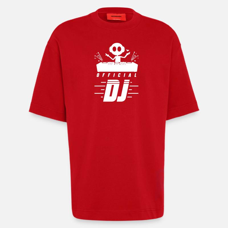Dj Turntables - Heavyweight T-Shirt - made by SPREAD  - red