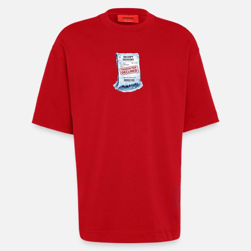 Eingefrorene Quittung: Abgelehnte Transaktion - Heavyweight T-Shirt - made by SPREAD  - Rot