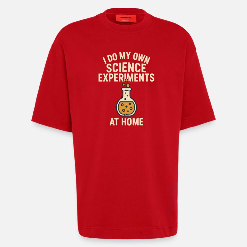 Eigenständige Wissenschaft Experimente Zu Hause - Heavyweight T-Shirt - made by SPREAD  - Rot