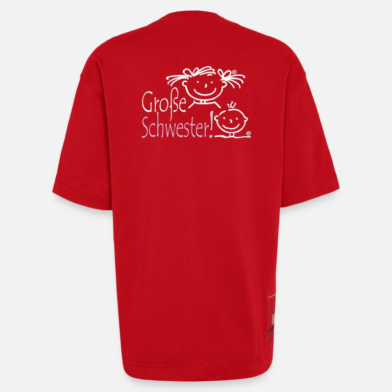 Grosse Schwester - Heavyweight T-Shirt - made by SPREAD  - Rot