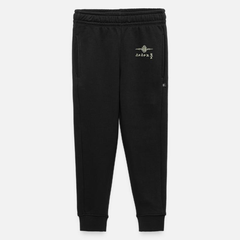 Quantum waves and uncertainty - Kids’/Teens' Premium Sweatpants - black
