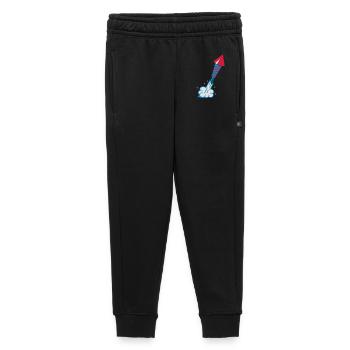 Eine Feuerwerksrakete beim Start - Kinder/Teenager Premium Sweathose - Schwarz - Vorne - AI Model Kid Male (0cm)