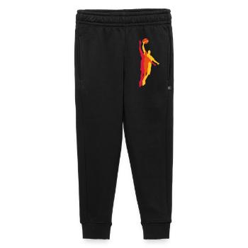 Joueurs de basket avec un ballon de basket - Pantalon de survêtement enfant/adolescent premium - noir - Devant - AI Model Kid Male (0cm)