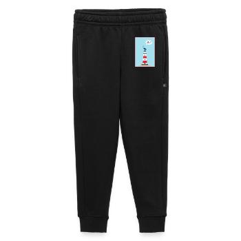 Lighthouse - Seagull - Comic - Gift - Kids’/Teens' Premium Sweatpants - black - Front - AI Model Kid Male (0cm)