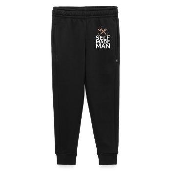 Handwerker Stolz Bauen Symbol Axt Säge Logo icon - Kinder/Teenager Premium Sweathose - Schwarz - Vorne - AI Model Kid Male (0cm)