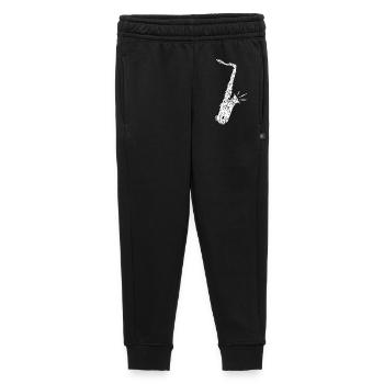 Tenor Saxophon (Vintage/Weiß) für Saxophonisten - Kinder/Teenager Premium Sweathose - Schwarz - Vorne - AI Model Kid Male (0cm)