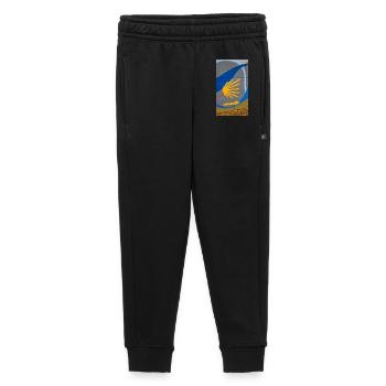 Goldene Strahlen auf urbanem Bogen - Kinder/Teenager Premium Sweathose - Schwarz - Vorne - AI Model Kid Male (0cm)