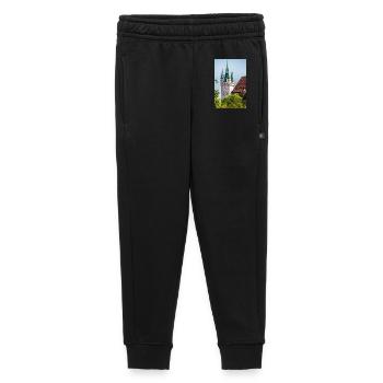 Straubing city tower - Kids’/Teens' Premium Sweatpants - black - Front - AI Model Kid Male (0cm)