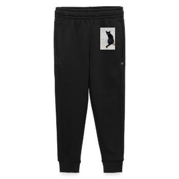 Cat black - Kids’/Teens' Premium Sweatpants - black - Front - AI Model Kid Male (0cm)