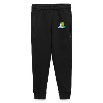 Wischmopp mit Putzeimer Zeit zu Putzen - Kinder/Teenager Premium Sweathose - Schwarz - Vorne - AI Model Kid Male (0cm)