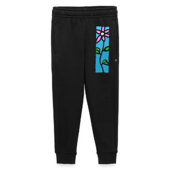 Fleur d'ornement - couleurs fleurs et conception de la nature - Pantalon de survêtement enfant/adolescent premium - noir - Devant - AI Model Kid Male (0cm)
