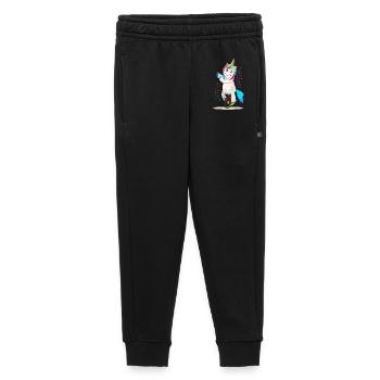 Unicorn unicorn on a unicycle - Kids’/Teens' Premium Sweatpants - black - Front - AI Model Kid Male (0cm)