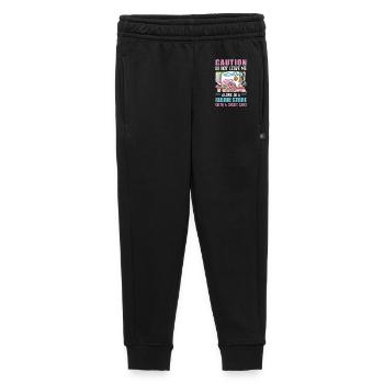 sew - Kids’/Teens' Premium Sweatpants - black - Front - AI Model Kid Male (0cm)