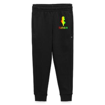 Tunisie Arc-en-ciel Cartes Design / Cadeau - Pantalon de survêtement enfant/adolescent premium - noir - Devant - AI Model Kid Male (0cm)