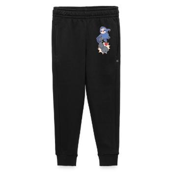 Sloth boules player throws boules balls petanque - Kids’/Teens' Premium Sweatpants - black - Front - AI Model Kid Male (0cm)