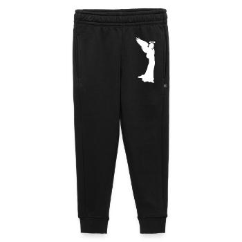 Engelsilhouette seitlich, weihnachtsengel - Kinder/Teenager Premium Sweathose - Schwarz - Vorne - AI Model Kid Male (0cm)