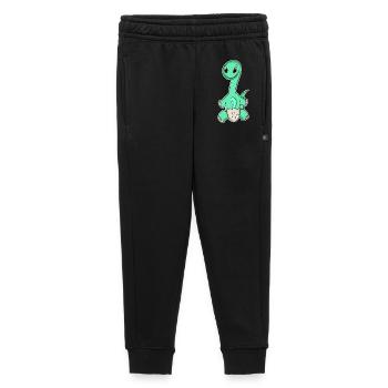 Dinosaurs with Baby Dinosaurs - Kids’/Teens' Premium Sweatpants - black - Front - AI Model Kid Male (0cm)