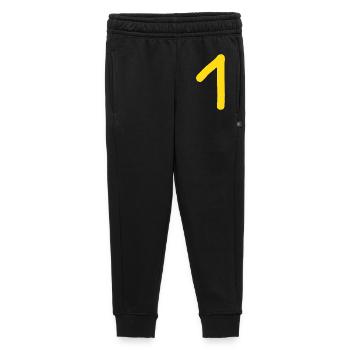 1 Number One Number Birthday - Kids’/Teens' Premium Sweatpants - black - Front - AI Model Kid Male (0cm)